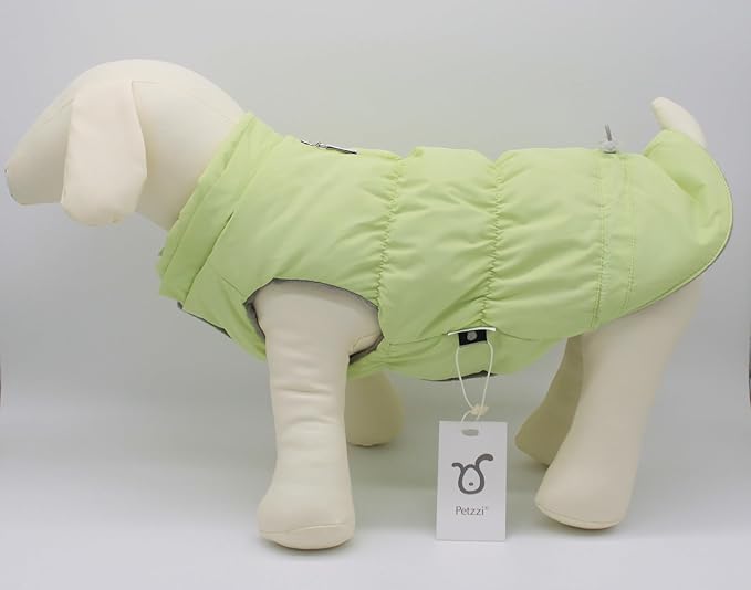 Warm Dog Coat Jacket with Detachable Hood Harness Hole Winter Coat Pet Clothes Dog Cold Weather Coats Cozy Snow Jacket Vest for Small Medium Large Dogs - Blake (Mint, Medium)