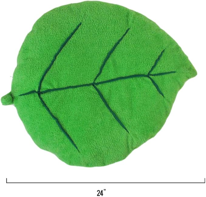 TONBO Soft Plush Extra Small Cute and Cozy Leaf Dog Cat Bed, Washer and Dryer Friendly (Leaf)