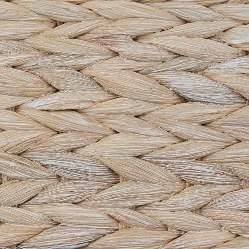 Bone Dry Pet Storage Collection, Bone Shape Hyacinth Toy Basket, White Wash, Large - 24x15x9"