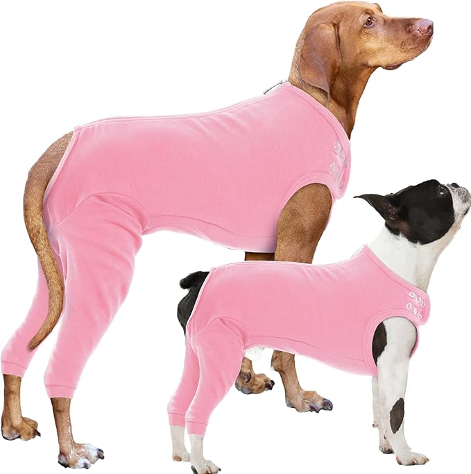 Nanaki Dog Wound Care Shirt, Dog Leg Sleeve To Stop Licking Rear Leg And Abdomen, Doggy Surgery Suit Female Spay,Doggy Onesie For Surgery Female Male, Pet Surgical Recovery Suit Pet Wound Heal Clothes