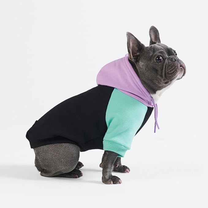 Spark Paws Dog Hoodie – Premium Dog Sweater for Small, Medium, and Large Dogs | Warm Outfits for French Bulldogs, Pitbull, Puppy, Winter Jacket Alternative - Cyber Punk - XL