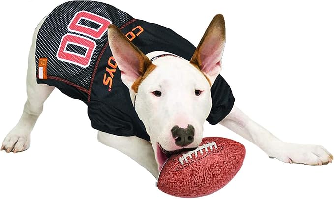 Pets First NCAA College Oklahoma State Cowboys Mesh Jersey for DOGS & CATS, X-Small. Licensed Dog Jersey with your Favorite Football/Basketball College Team
