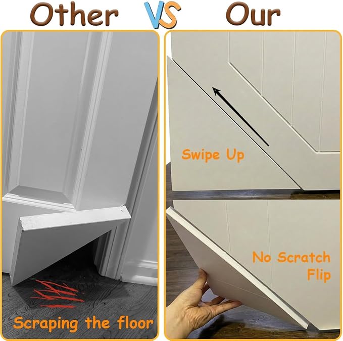 Cat Door Interior Door Hinges Cat Door Corner Hinge Kit Clears the Floor-L | Indoor Cat Door Fits Hollow Doors and Solid Core Cat Doors Easy DIY Install Without Striking the Floor Functional