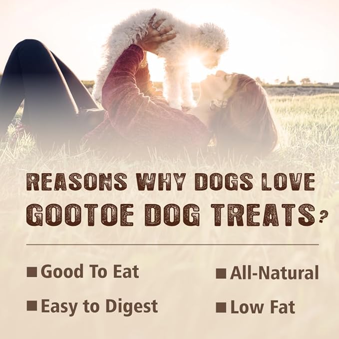 Gootoe Dog Treats, Chicken Jerky for Dogs - Premium Dog Training Treats; High-Protein, Gluten-Free, Hypoallergenic, Grain-Free, Chicken Sticks, 1.5 lb