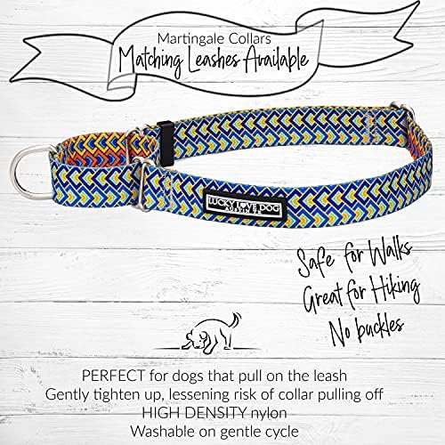 Lucky Love Dog Martingale Collar for Large Dogs No Slip – Murphy, Large