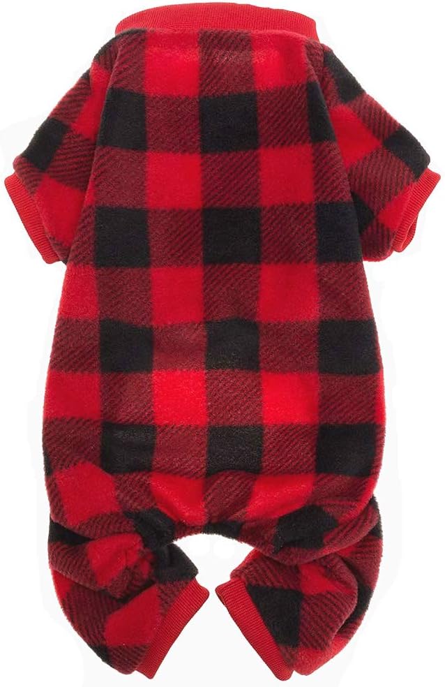 SCENEREAL Dog Pajamas for Small to Large Dogs Soft Pet Sweater Clothes Warm Puppy Onesie Outfits for Doggie Winter Christmas - Dog Jammies Pjs