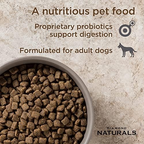 DIAMOND NATURALS Adult Dry Dog Food, Lamb Meal & Rice, 20lb