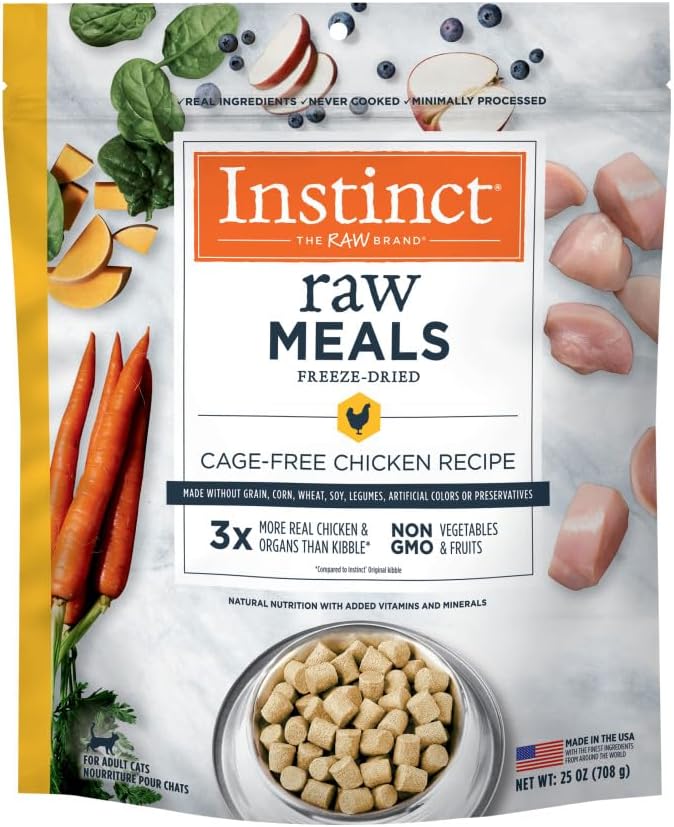 Instinct Raw Meals Freeze-Dried Chicken Cat Food, 25 oz. Bag