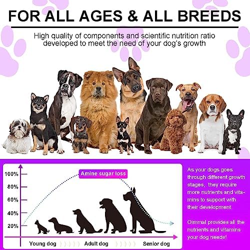15-in-1 Dog Multivitamin Supplements with Glucosamine & Probiotics，Natural Daily Vitamins Chews for Dogs,Pet Health Support-Skin-Immunity-Gut Digestion-Joint-Heart,150 Pcs-Duck Flavor