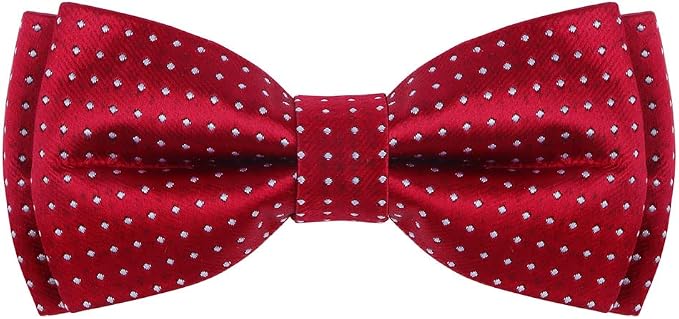 Dog Collar with Bow Tie for Girl or Boy Gift Soft Durable Bowtie Red Dot Medium