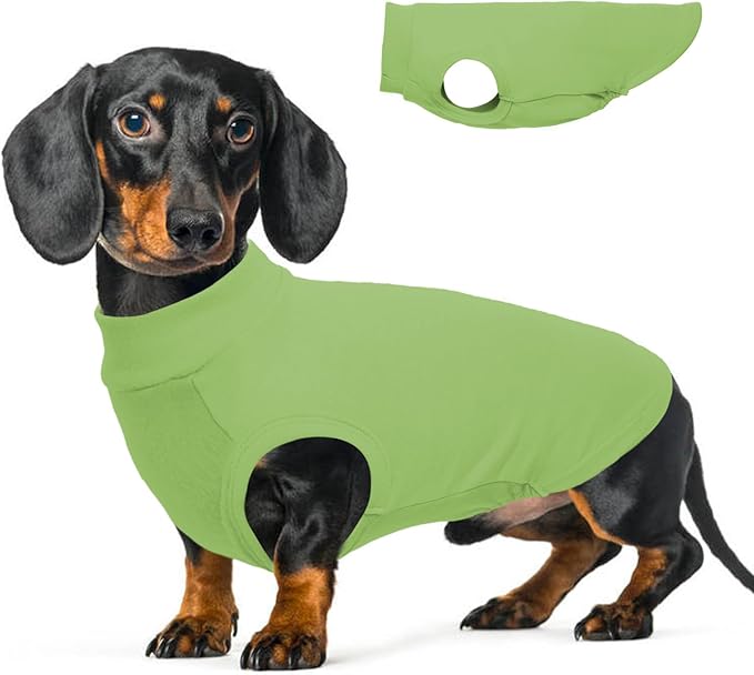 Dog Fleece Vest - Green, XXL - Lightweight Sweater | Warm Stretchable Sweatshirt for Fall & Winter, Indoor Comfort Wear,Seasonal Underwear,Beagle