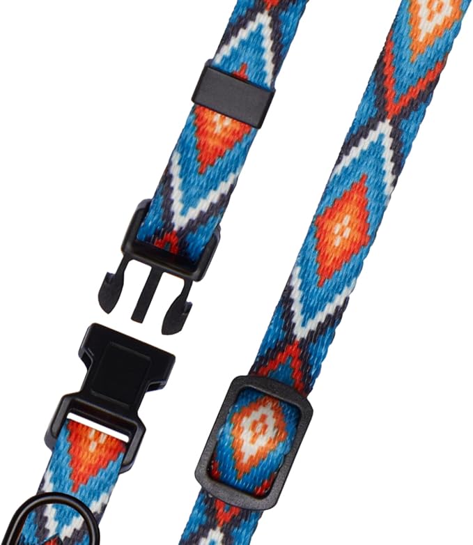 CollarDirect Nylon Dog Collar with Buckle Tribal Pattern Puppy Adjustable Collars for Dogs Small Medium Large (Pattern 3, Neck Fit 7"-11" with Metal Buckle