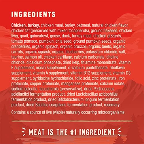 Stella & Chewy's Wild Red Dry Dog Food Raw Blend High Protein Wholesome Grains Prairie Recipe, 3.5 lb. Bag (Pack of 2)