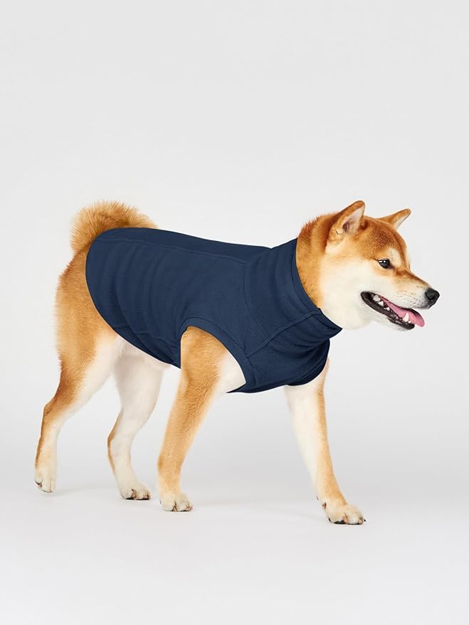 Haloumoning Fleece Dog Sweater Turtleneck Pullover Sweatshirt Pet Winter Warm Clothes