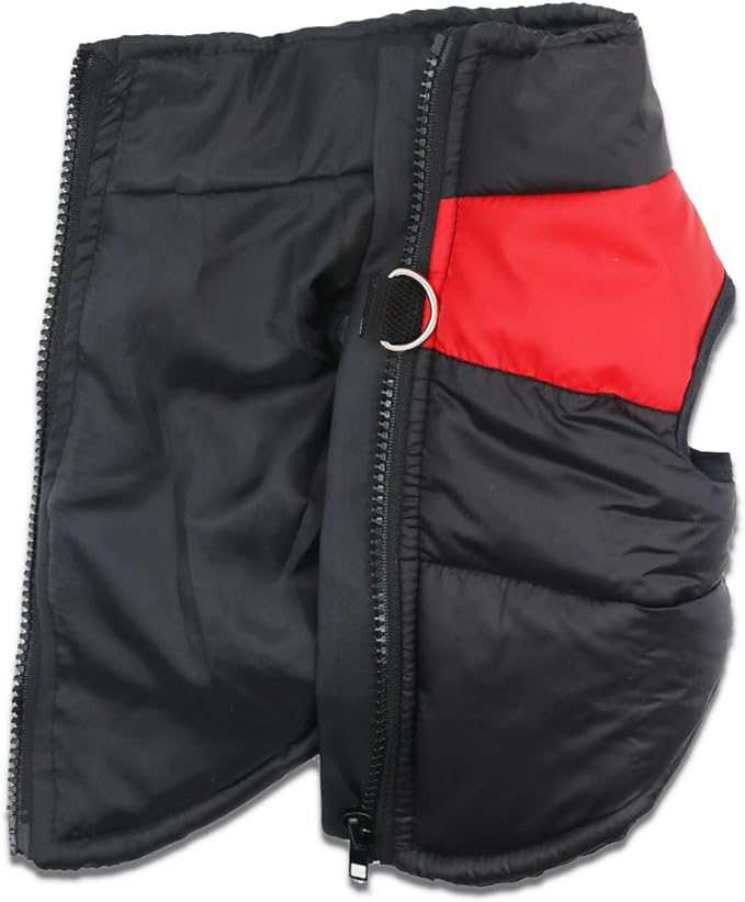 Small Dog Coats Warm Winter Jackets for Small Medium Dogs Puppy Cold Weather Coat Pet Clothes, Red, X-Large