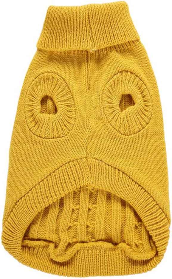 Dog Sweater for Small, Medium, Large Dogs - Warm Winter Classic Turtleneck Pet Clothes Coat for Girls Boys Puppy Cat - Cute Christmas Sweater