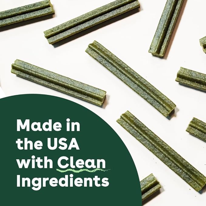 Pupford Dental Chews for Dogs, All-Natural 4-Inch Sticks for Plaque, Tartar & Bad Breath, Grooved Texture, Limited Ingredients, Made in USA (14 Count)