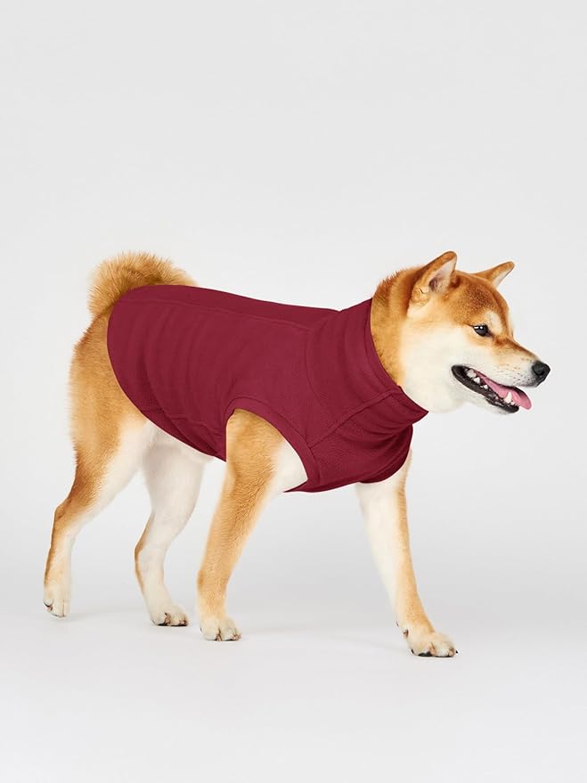 Haloumoning Fleece Dog Sweater Turtleneck Pullover Sweatshirt Pet Winter Warm Clothes