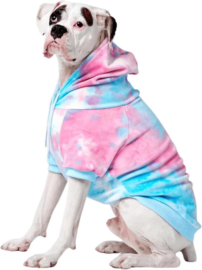 Spark Paws Dog Hoodie – Premium Dog Sweater for Small, Medium, and Large Dogs | Warm Outfits for French Bulldogs, Pitbull, Puppy, Winter Jacket Alternative - Snow Cone - 5XL