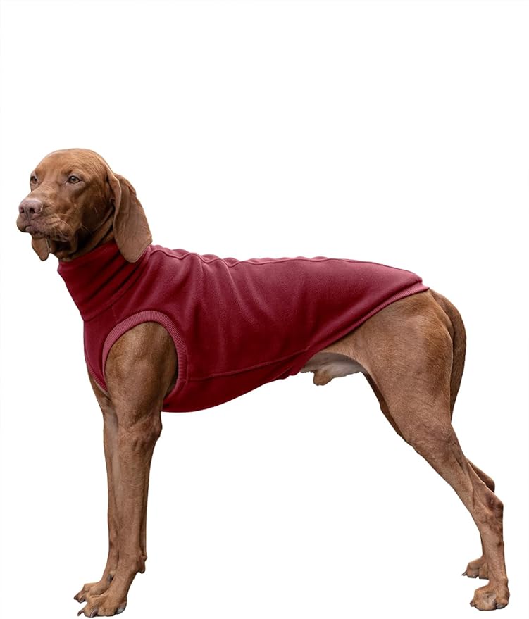 Haloumoning Fleece Dog Sweater Turtleneck Pullover Sweatshirt Pet Winter Warm Clothes