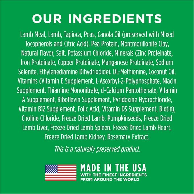 Instinct Limited Ingredient Diet, Natural Dry Dog Food, Grain Free Recipe - Real Lamb, 20 lb. Bag