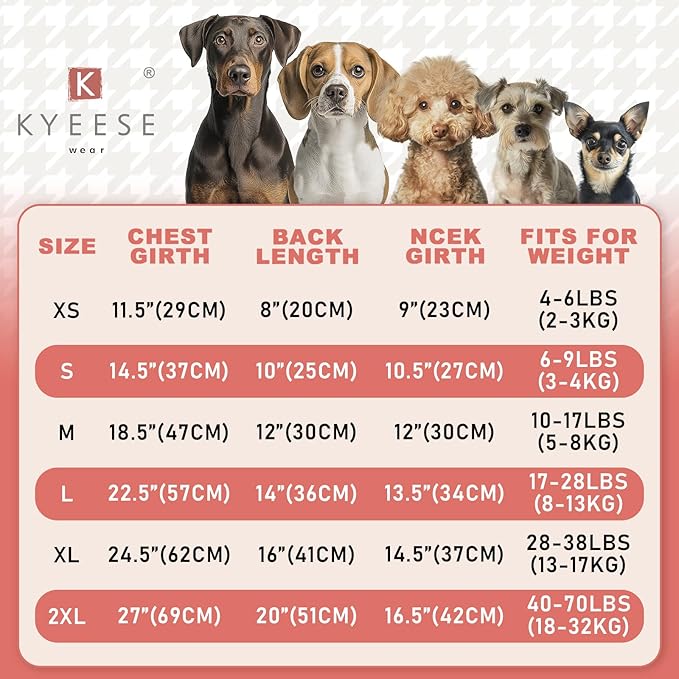 KYEESE Dog Sweater Color Block with Fuzzy Thread Knitted Turtleneck Dog Knitwear with dots in a Variety of Colors for Small Dogs Fall Winter Puppy Sweater, Pink, XS