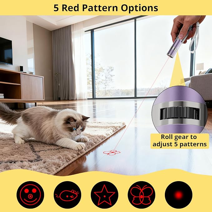 Cat Toys, Rechargeable, Interactive USB Chase Toy for Cats & Kittens