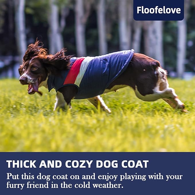 Dog Winter Jacket for Small Dogs Waterproof with Harness Hole,Windproof Puppy Fleece Vest Warm for 8 to 13lbs