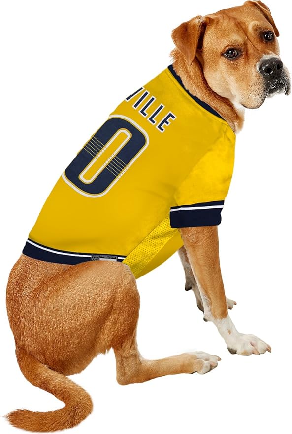 Pets First NHL Nashville Predators Jersey for Dogs & Cats, Small. - Let Your Pet Be A Real NHL Fan!