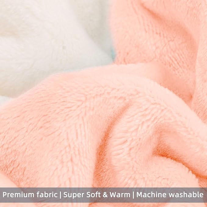 FabriCastle Dog Hoodie Sweater for Small Dogs Boy and Girl, Small Dog Clothes XS XXS Puppy Sweatshirt, Pet Outfit, Cat Clothing Super Soft Warm Snap On Closure (Peach-Cream, X-Large)