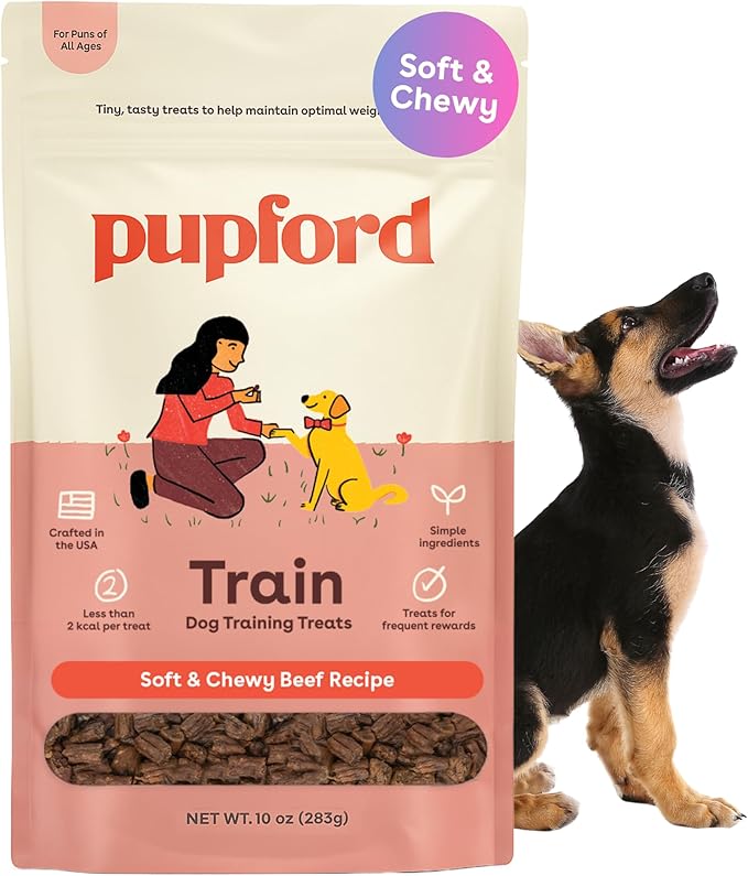 Pupford Soft & Chewy Training Treats for Dogs & Puppies (Beef, 10 oz)