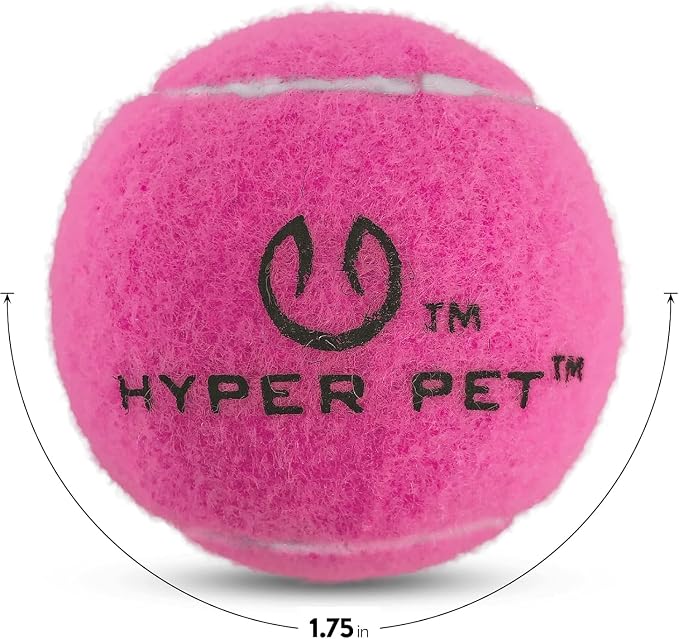 Hyper Pet Mini Extra Small Tennis Balls for Dogs, 1.75 Inch, 8 Pack, Pink