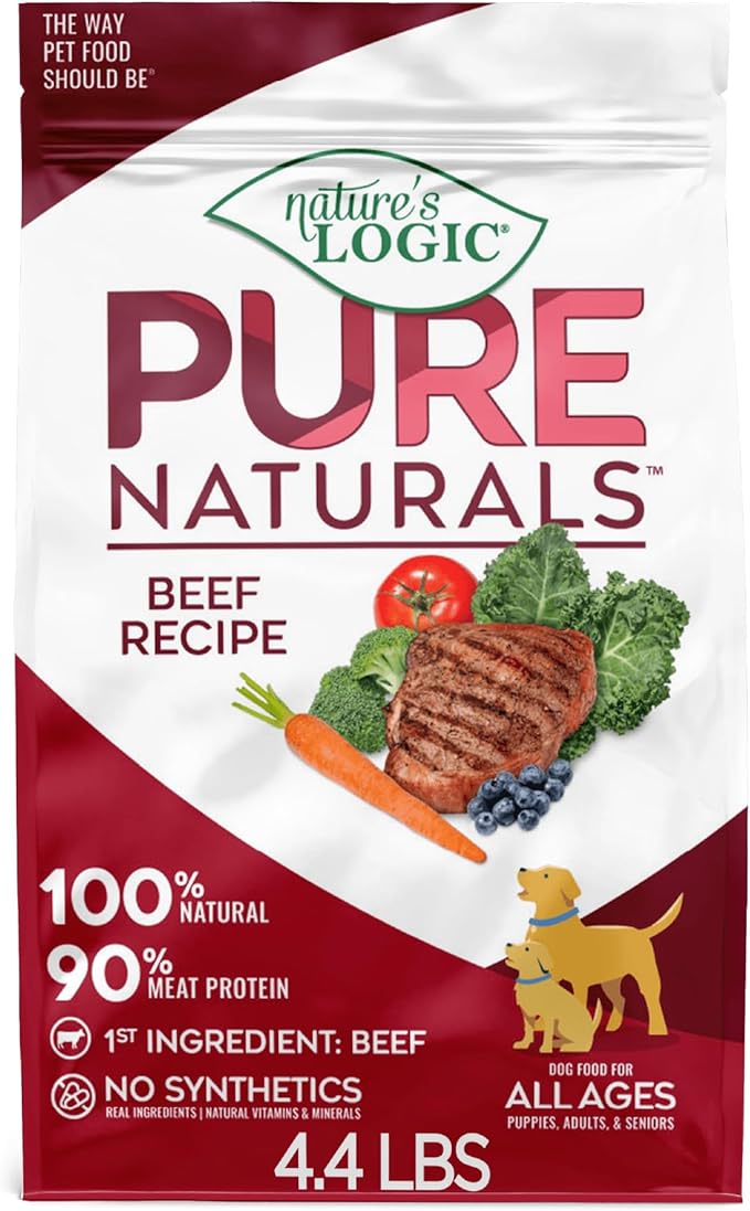 Nature’s Logic Pure Naturals™ 100% Natural Beef Recipe Synthetic-Free Dry Dog Food, 4.4 lbs