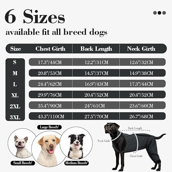 ROZKITCH Dog Surgery Leg Sleeve Rear Legs, Male Female Pet Prevent Licking Wound Elbow Knee Protector, Dog Recovery Suit Cone Collar Alternative Pants Shirt for Wound Heal Wrap Grey M