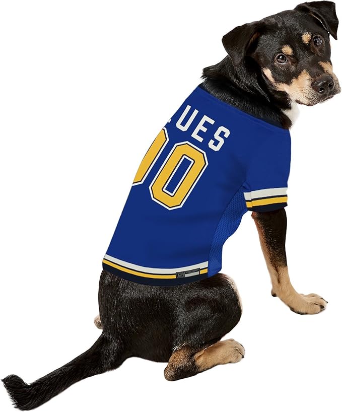 Pets First NHL St.Louis Blues Jersey for Dogs & Cats, Medium. - Let Your Pet Be A Real NHL Fan! (Pack of 2)