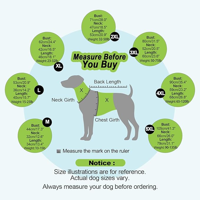 Dog Sweaters Turtleneck, Large Dog Sweater Thick Warm, Stretchy Winter Sweaters for Large Size Dogs, Warm Thick Christmas Dogs Sweater, St Bernard, Great Dane (Green XXXXXL)