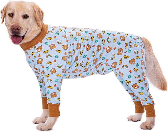 Dog Recovery Suit After Surgery Female Male, Medium Large Dog Neuter Shirt Cone Alternatives Prevent Licking Surgical Onesies (Brea, 6XL)