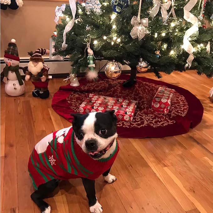 NACOCO Dog Snow Sweaters - Thick Snowman Sweaters for Xmas, New Year & Christmas - Pet Clothes for Small Dogs & Cats (Snowman, 3XL)