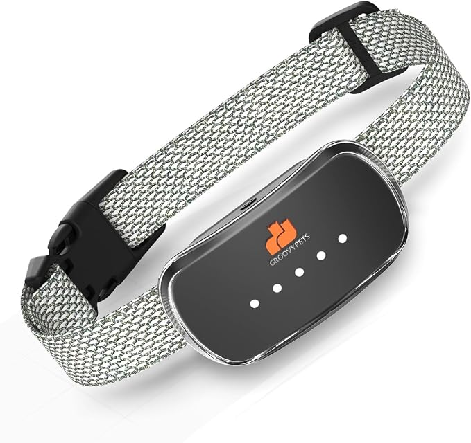 Smart Automatic Anti bark Dog Collar Intelligent Waterproof Rechargeable Barking Terminator (Black Bark Collar)