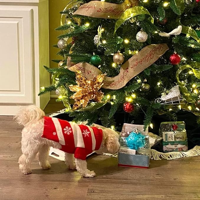 NACOCO Dog Snow Sweater - Snowman Holiday Xmas Christmas Pet Clothes for Small Dogs and Cats (Snow, XL)