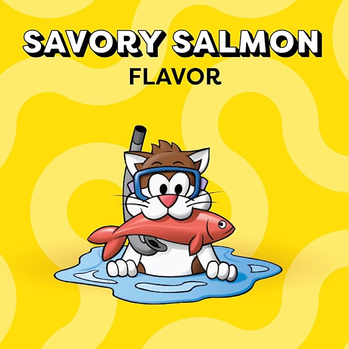 Temptations Classic Crunchy and Soft Cat Treats, Savory Salmon Flavor, 16 oz. Tub