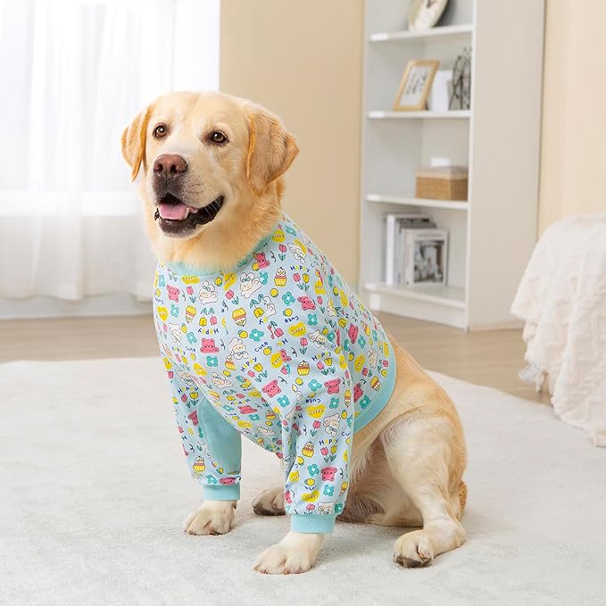 Dog Recovery Shirt for Front Legs, Dog Elbowpads Sleeve Protect Dogs Elbows Arms,Stop Licking Joints After Surgery, Help with Injury Healing Covers The Wound, Cone Alternatives (Blue, 6XL)