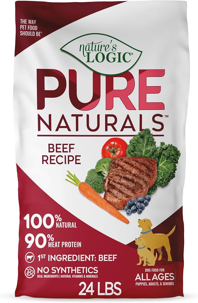Nature’s Logic Pure Naturals™ 100% Natural Beef Recipe Synthetic-Free Dry Dog Food, 24 lbs