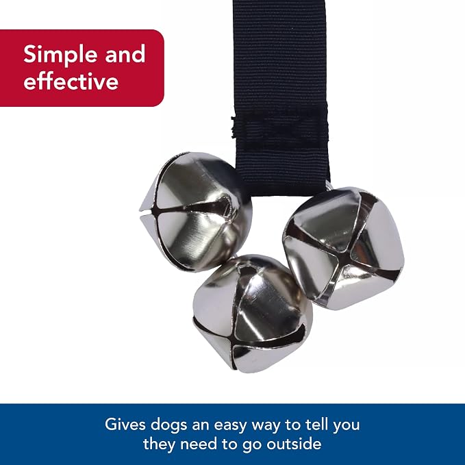 Coastal Pet - Advance - Dog Potty Training Bells, Brown Paws and Bones, 1" x 31"