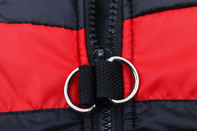Small Dog Coats Warm Winter Jackets for Small Medium Dogs Puppy Cold Weather Coat Pet Clothes, Red, X-Large