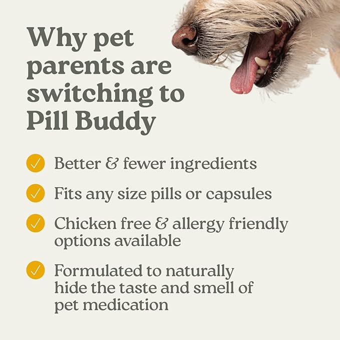 Earthly Pill Buddy Naturals - PB & Apple Recipe Pill Hiding Treats for Dogs - Make A Perfect Pill Concealing Pocket Or Pouch for Any Size Medication - 30 Servings