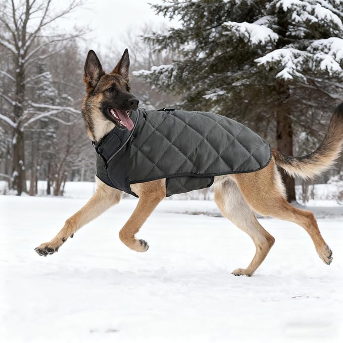 Weighted Dog Vest, Tactical Weight Coat with Beads for Dogs - Relieve Anxiety, Build Muscle & Optimize Health, Premium Heavy Duty Dog Training Jacket for Exercise and Strength (Dark Grey, XXL)