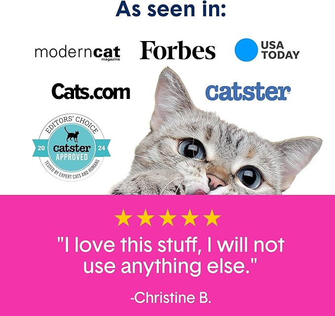 Boxie Glo Clumping Clay 30 Day Odor Control Cat Litter, 99.9% Dust-Free, Low Tracking, UV Light Attractant, 16 lb