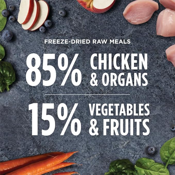 Instinct Freeze Dried Raw Meals, Natural Dry Dog Food, Grain Free - Cage Free Chicken, 45 oz. Bag