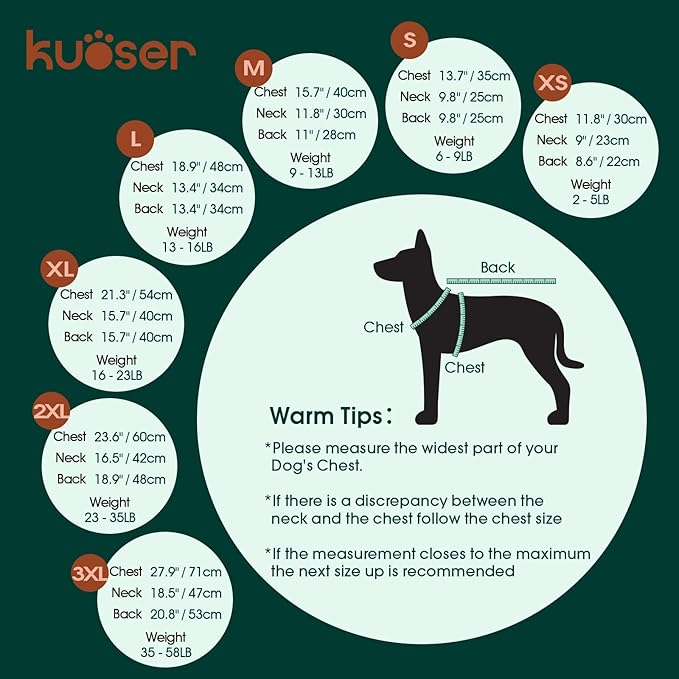 Kuoser Dog Sweater, Thermal Knitted Winter Clothes for Large Dogs, Dog Christmas Sweater Turtleneck Knitwear for Fall Winter, Warm Sweaters for Dogs, Puppy Holiday Pullover Pet Outfit, Blue 2XL